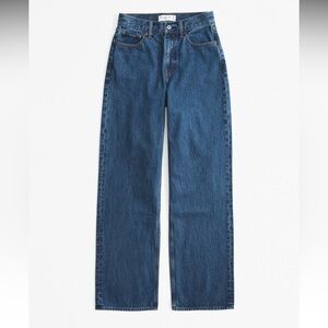 high rise loose jeans